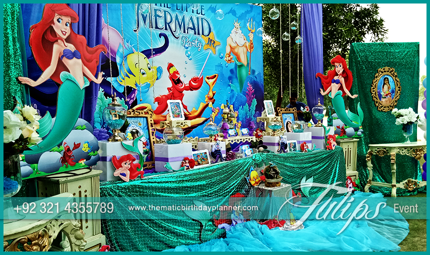 Little Mermaid Party theme - Lahore