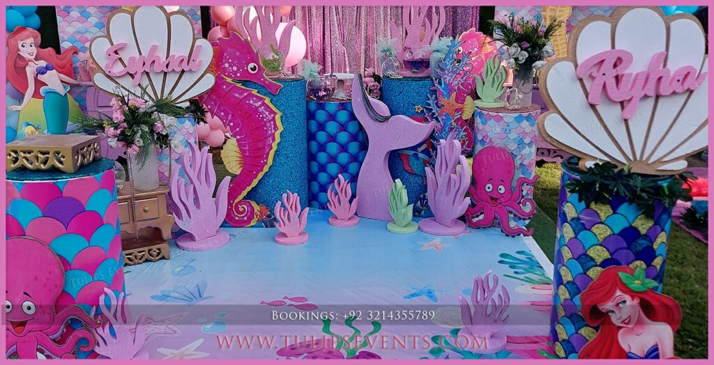 Mermaid Under The Sea Party Decorations organizer in Pakistan